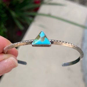 Triangle turquoise cuff